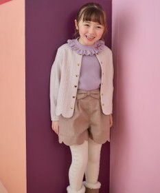 ANY KIDS ミニ丈 へリンボン キュロット