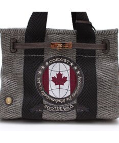 A.D.M.J. リネンラメクロス/前金具付トート32cm(Dカン＋)