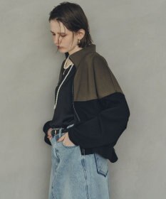 YECCA VECCA 【上下着用可能】2wayインバーテッドライトブルゾン