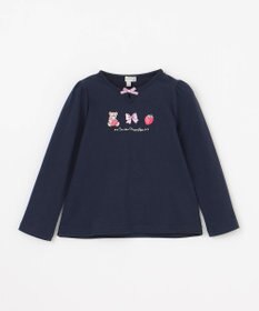 ANY KIDS テディベリー刺繍 長袖Tシャツ