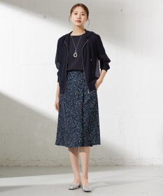 J.PRESS LADIES L 【接触冷感】コットンスムース 刺繍スリーブ カットソー