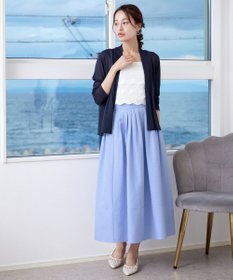 Tiaclasse L 【小倉優子さん着用・UVケア・接触冷感】ショートトッパーカーディガン