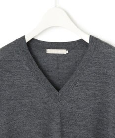 ICB 【洗える】 コンパクトウール Vネックプルオーバー