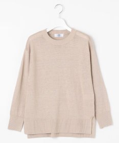 J.PRESS LADIES 【洗える・吸水速乾】 マーセライズコードリネン ニット