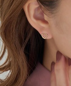 Phoebe 【K10】オープンハートイヤリング