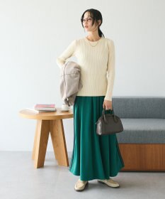 CRAFT STANDARD BOUTIQUE 洗える/とてもちクルーネックリブニットプルオーバー