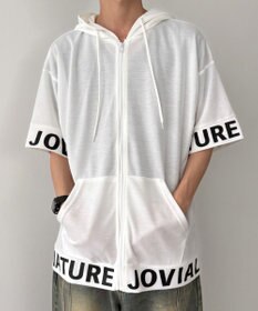 WEGO 【MLXLサイズ展開】グラフィックZIPパーカー（SS）