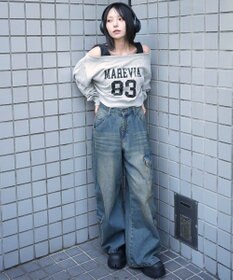 WEGO ドッキングオフショルショートスウェット