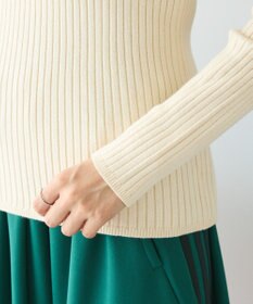 CRAFT STANDARD BOUTIQUE 洗える/とてもちクルーネックリブニットプルオーバー