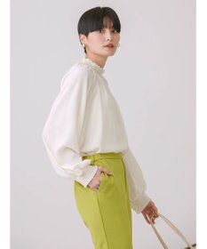 AMERICAN HOLIC ギャザーラグランサテンブラウス