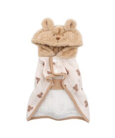 PET PARADISE ペットパラダイス くまちゃん ふわりとキルト ポンチョ 小型犬