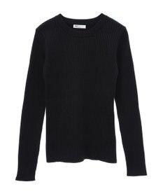 CRAFT STANDARD BOUTIQUE 洗える/とてもちクルーネックリブニットプルオーバー