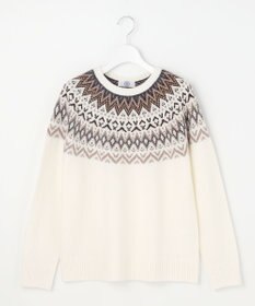 J.PRESS LADIES FAIR ISLE ラウンドネック ニット