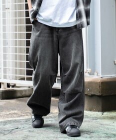 WEGO デニムパラシュートパンツ