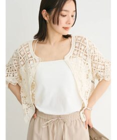 Green Parks ・ＳＵＧＡＲ　ＳＰＯＯＮ　２ｗａｙクロシェカーディガン