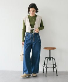 CRAFT STANDARD BOUTIQUE 洗える/とてもちクルーネックリブニットプルオーバー