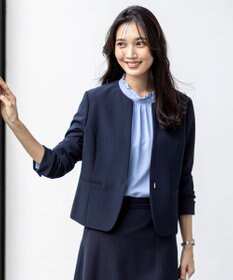 ANY SIS S 【WEB限定】ウーステッドエステル クルーネック ジャケット