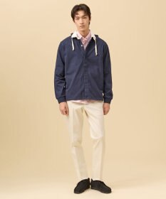 J.PRESS MEN 【フード取り外し可】フーデット ラガーシャツ