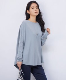 ICB 【洗える】 ヴィスコースワイド プルオーバー アッシュグレー系