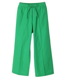 Green Parks 綿麻混イージーワイドパンツ