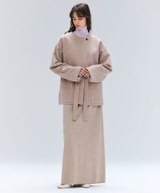 BEIGE， LABBOCK / ウール混2WAYショートコート