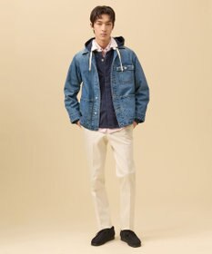 J.PRESS MEN 【フード取り外し可】フーデット ラガーシャツ