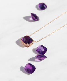 TOCCA 【WEB＆数量限定】CROCHET OF COLOR  NECKLACE K10 アメジスト ネックレス