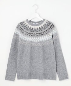 J.PRESS LADIES FAIR ISLE ラウンドネック ニット