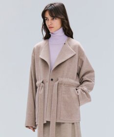 BEIGE， LABBOCK / ウール混2WAYショートコート