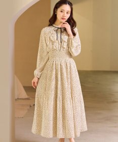 Feroux ウエストシャーリングラッフル ワンピース