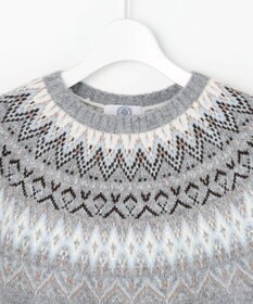 J.PRESS LADIES FAIR ISLE ラウンドネック ニット