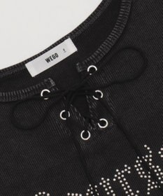 WEGO グラフィックレースアップちびT