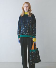 COQ FOREST MEMORY 花柄ニットトートバッグ