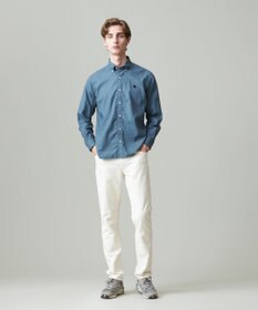 J.PRESS MEN 【大人気バックブル】オックスフォードストライプ チェック ガーメントダイ シャツ