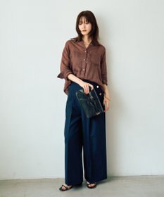 YECCA VECCA 3wayシアーリネンシャツ