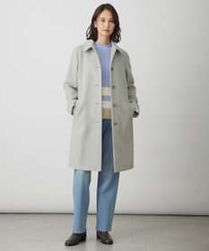 J.PRESS LADIES S ショートビーバー ロング丈 ステンカラー コート