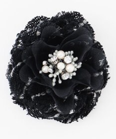 自由区 ツイードコサージュ