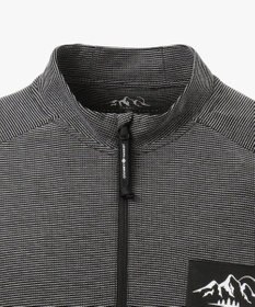 JOSEPH ABBOUD MOUNTAIN デルタメッシュ ハーフZIPカットソー