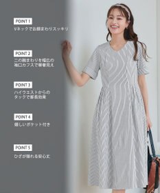 Tiaclasse 【洗える】サッカーストライプワンピース