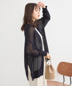 earth music&ecology メッシュルーズカーディガン