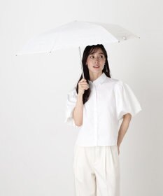 MOONBAT 【WEB限定/ 遮光率100％/遮熱/UV】POLO RALPH LAUREN（ポロ ラルフローレン）晴雨兼用日傘 ワンポイント ポロポニー ストライプ 折りたたみ傘