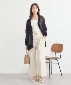 earth music&ecology メッシュルーズカーディガン