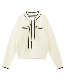 YECCA VECCA 配色ボウタイニット