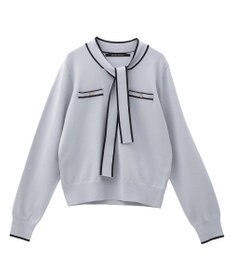 YECCA VECCA 配色ボウタイニット