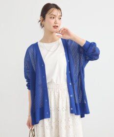 earth music&ecology メッシュルーズカーディガン