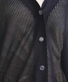 earth music&ecology メッシュルーズカーディガン