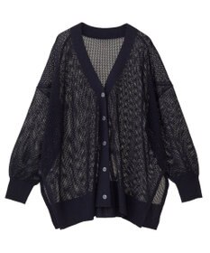 earth music&ecology メッシュルーズカーディガン