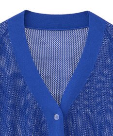 earth music&ecology メッシュルーズカーディガン