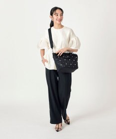 LeSportsac BUCKET TOTE W PEARLS2/ブラックパール