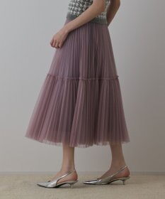 GRACE CONTINENTAL チュールティアードスカート